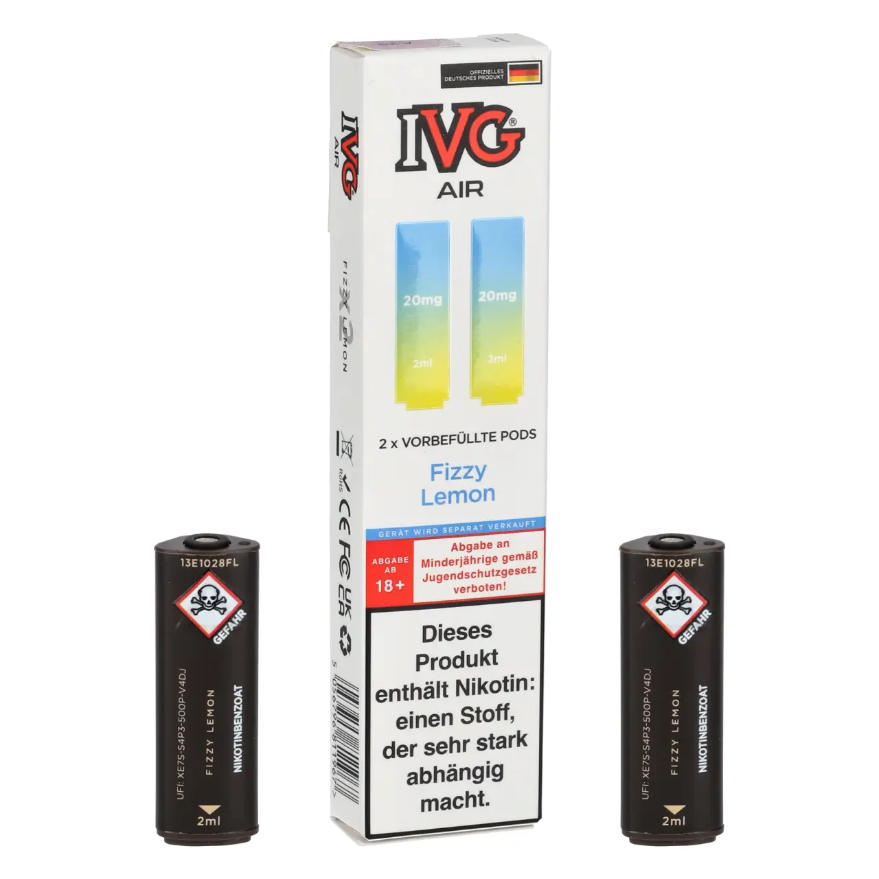 IVG Air Zitrone (Fizzy Lemon) Pods, 2-er Packung IVG Air Pods Fizzy Lemon