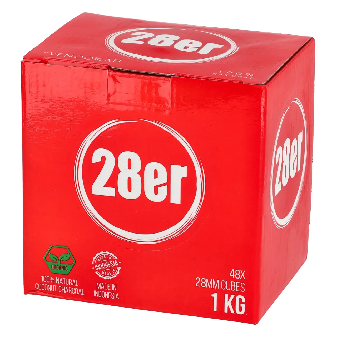 28er Original Cubes28 Naturkohle, 1 kg 28er Original Cubes 1kg Shisha Kohle