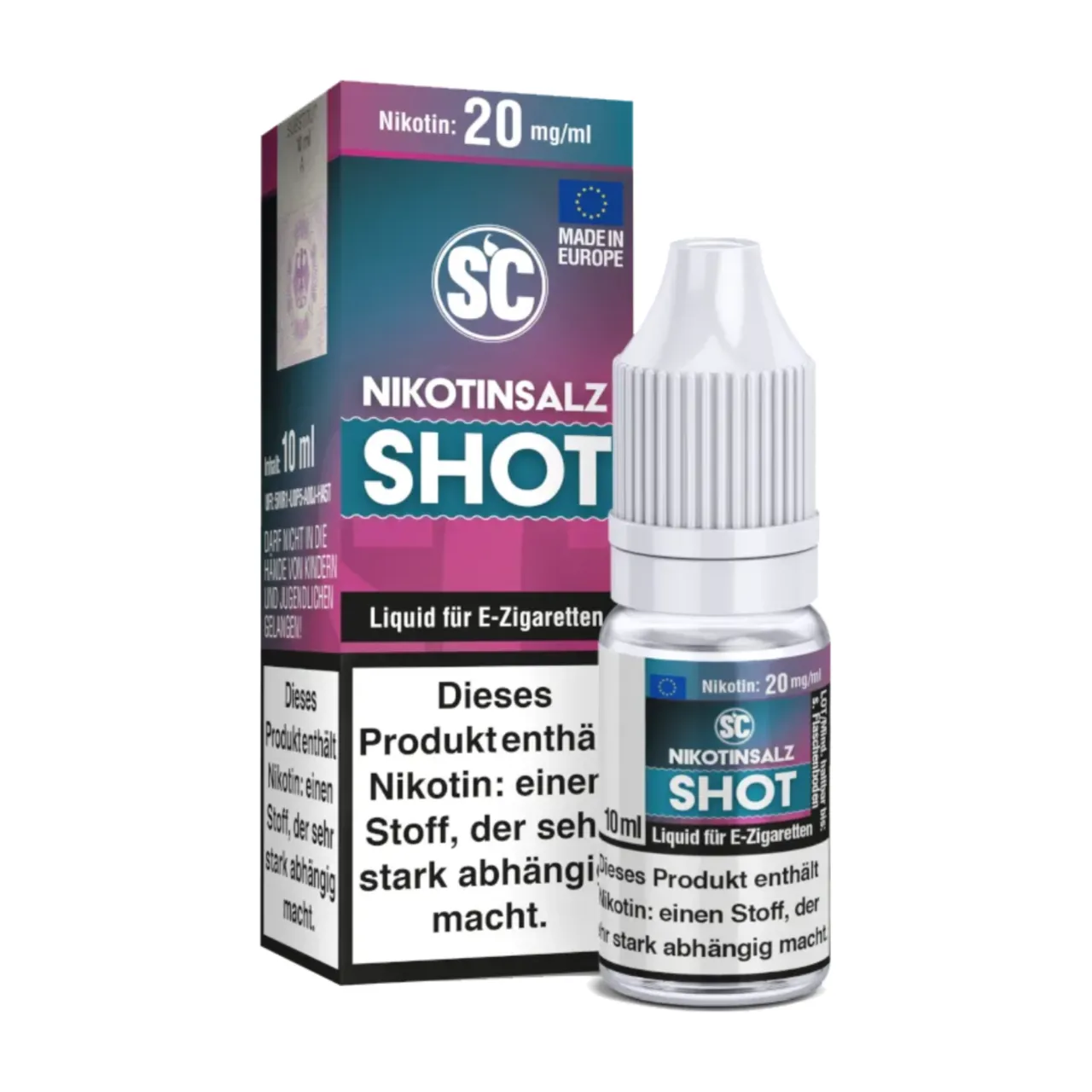 SC Nikotinsalz Shot - 50PG/50VG - 20mg/ml - 10 ml SC Nikotinsalz Shot 50PG:50VG, 10ml