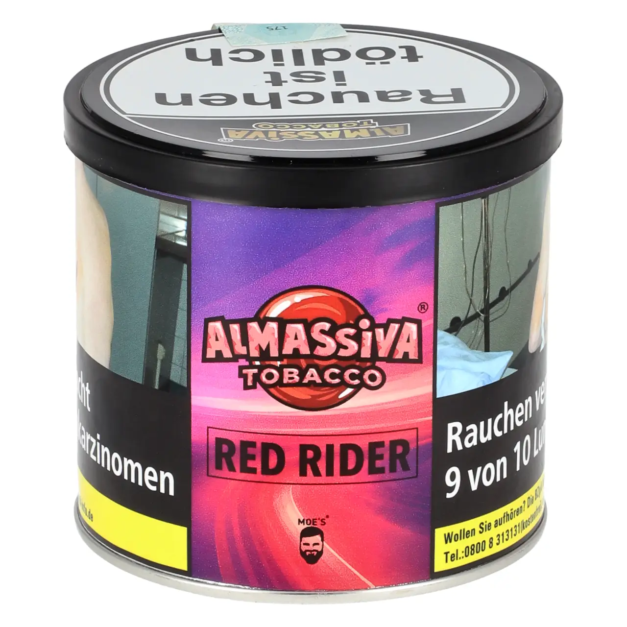 Almassiva Red Rider Shisha Tabak 200g Dose Almassiva Red Rider Shisha Tabak 200g Dose