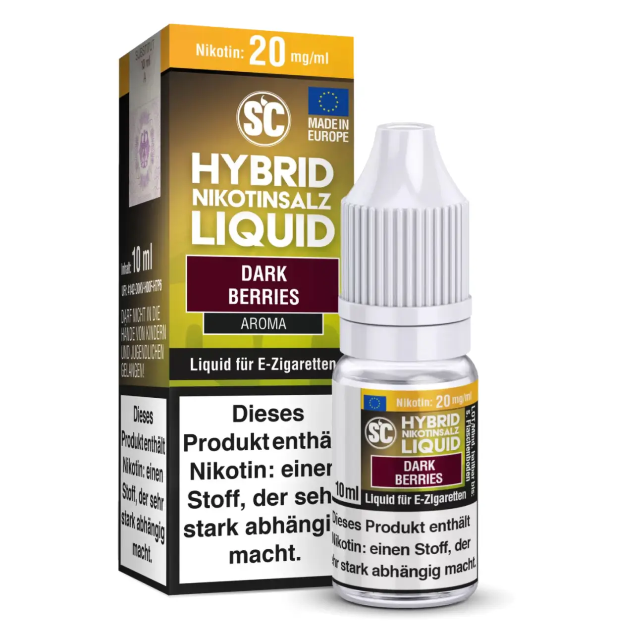 SC dunkler Beerenmix (Dark Berries) Hybrid Nikotinsalz Liquid, 10ml Dark Berries - SC Hybrid Nikotinsalz Liquid 10ml