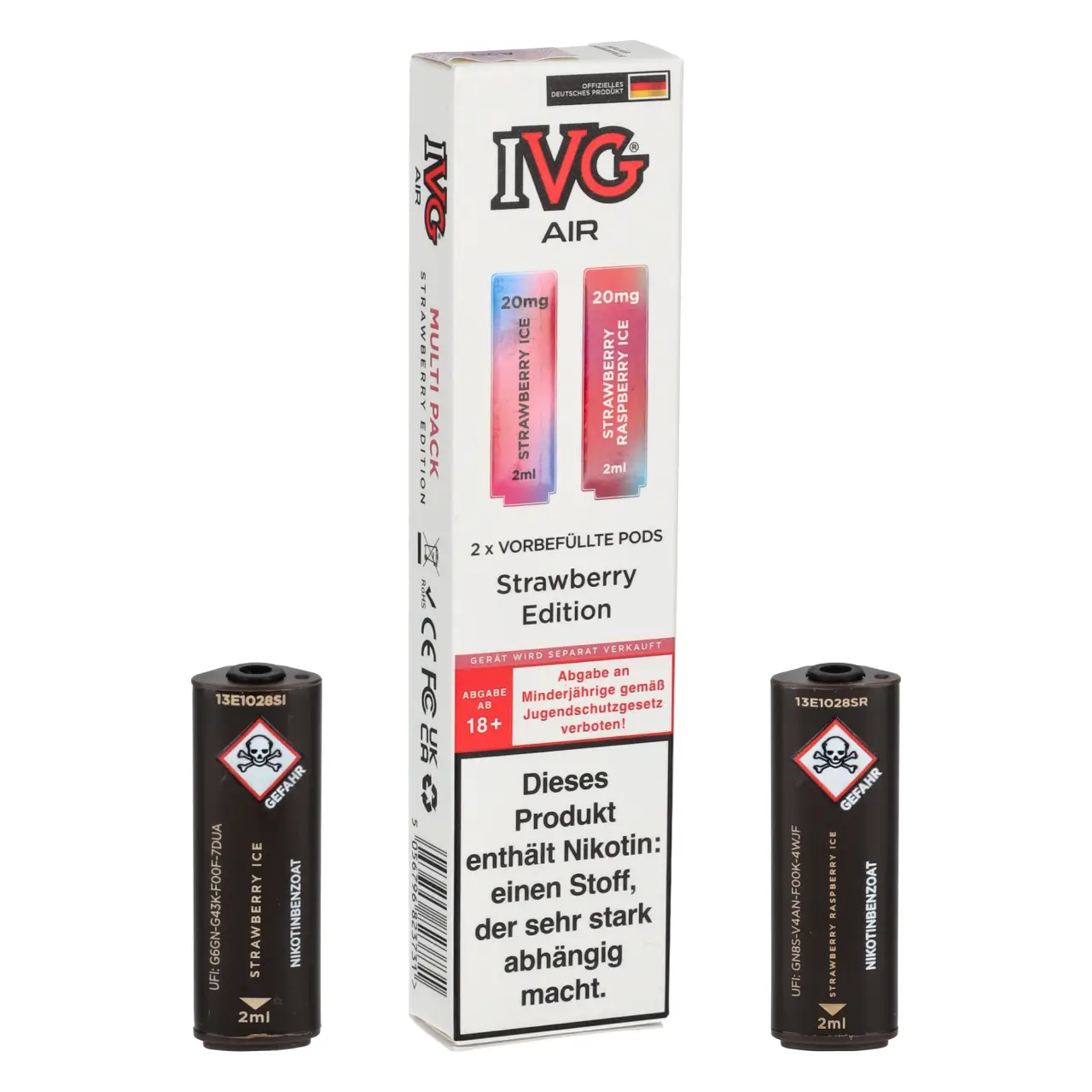 IVG Air Strawberry Edition Pods, 2-er Packung IVG Air Pods Strawberry Edition