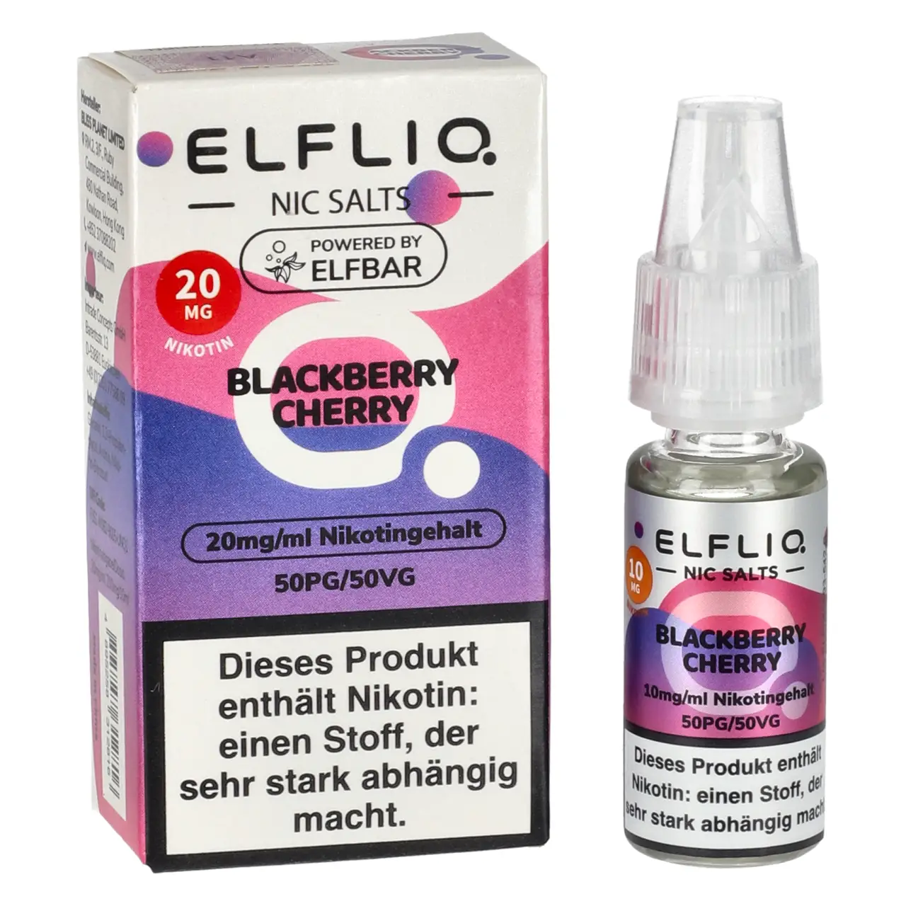 Elfliq Blackberry Cherry Liquid by Elfbar