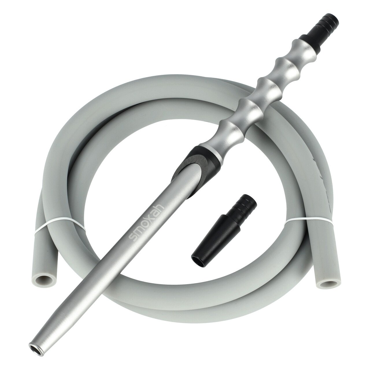 13097-004 Smokah Schlauchset Performance Silber, ca. 1,90 Meter lang