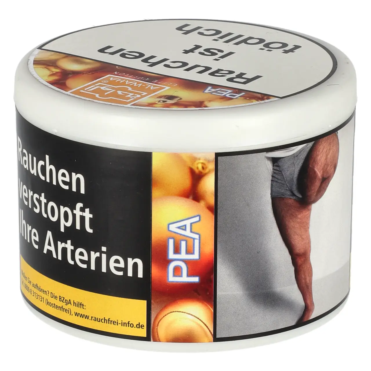 Al Waha Pea - Pfirsich - Shisha Tabak, 200g Al Waha Pea Shisha Tabak 200g Dose