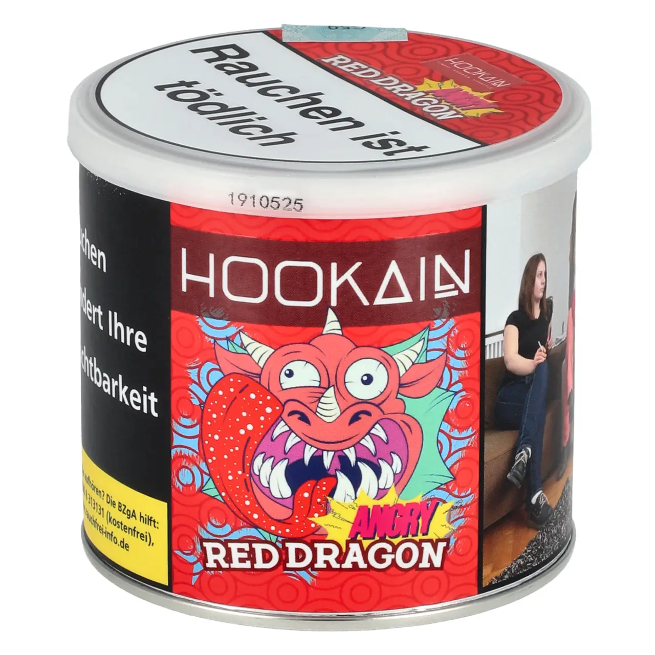 Hookain Angry Red Dragon Shisha Tabak 200g Dose