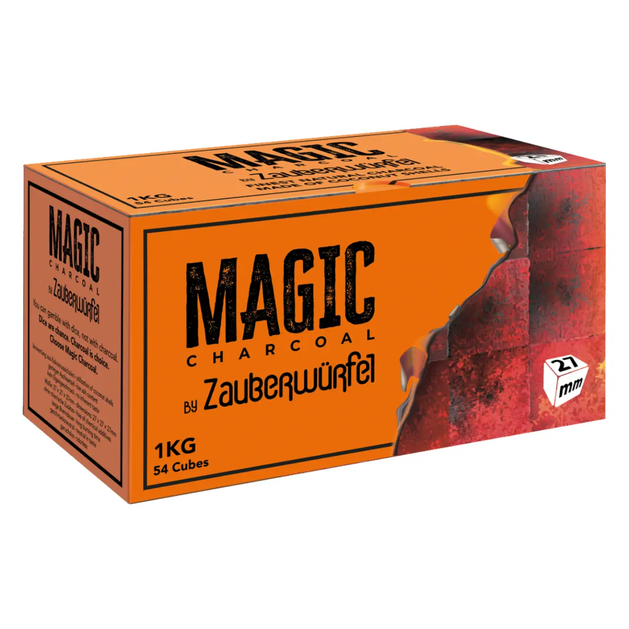 Magic Shisha Naturkohle by Zauberwürfel, 27mm, 1kg