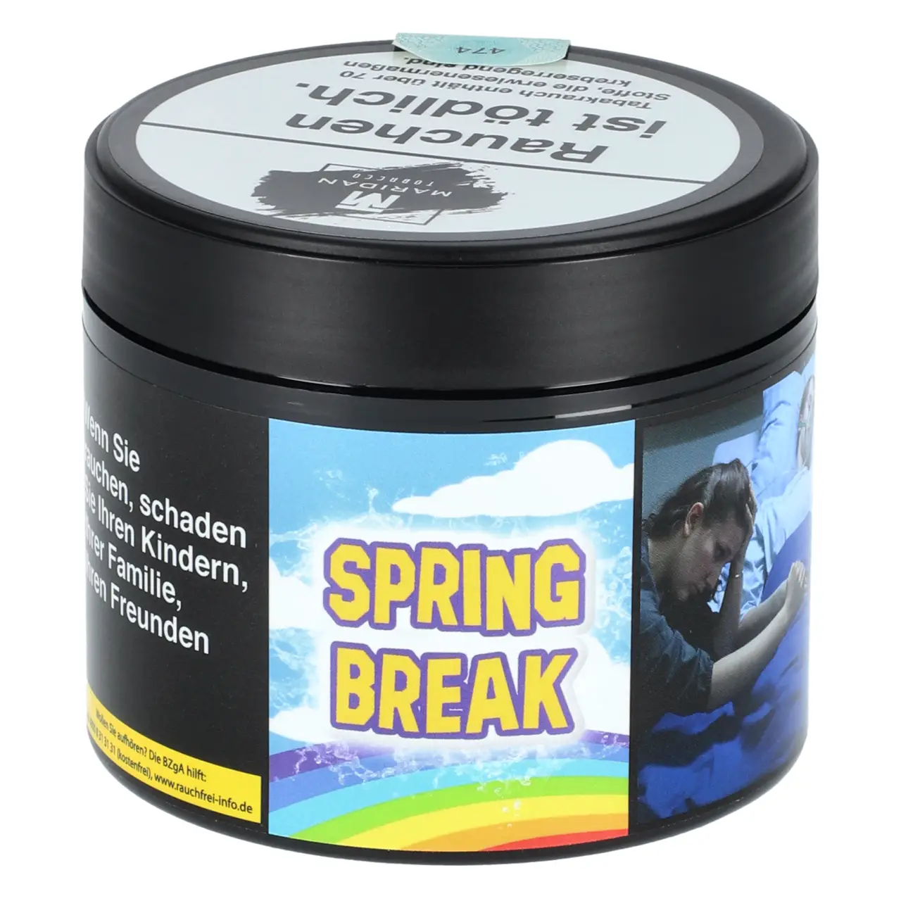 Maridan Maracuja Minze Zitrone (Spring Break) Shisha Tabak, 200g Spring Break Shisha Tabak von Maridan Tobacco in der 200g Dose