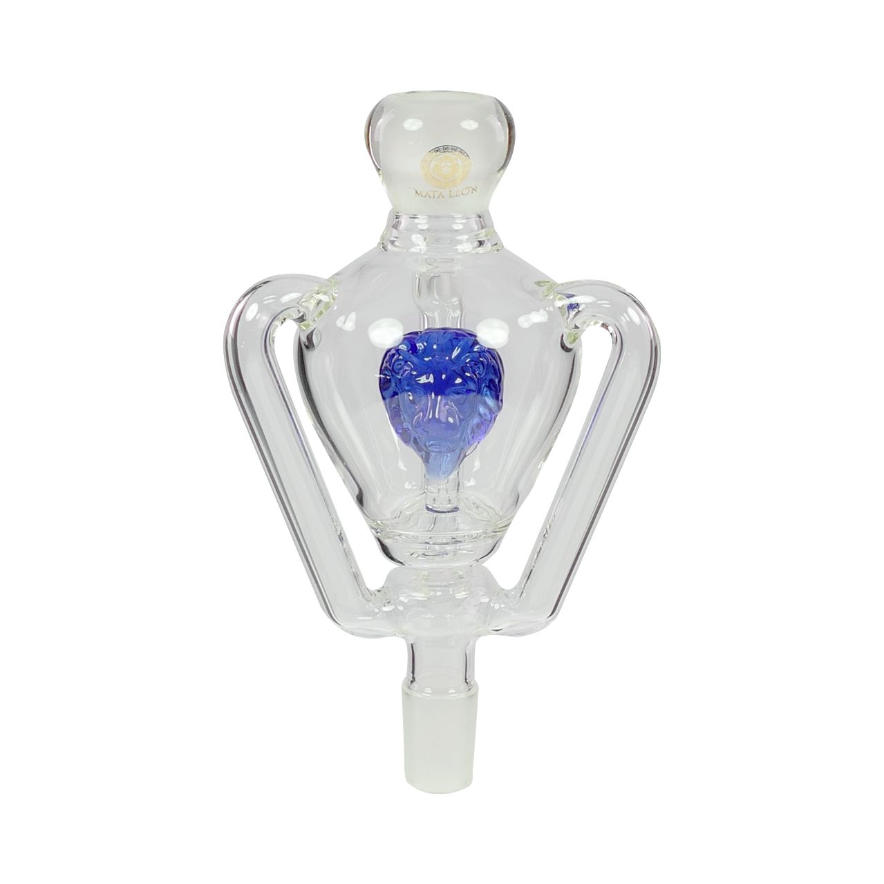 MLZ436BL Molassefänger Leon Blau aus Glas, 18,8 auf 18,8, Mata Leon