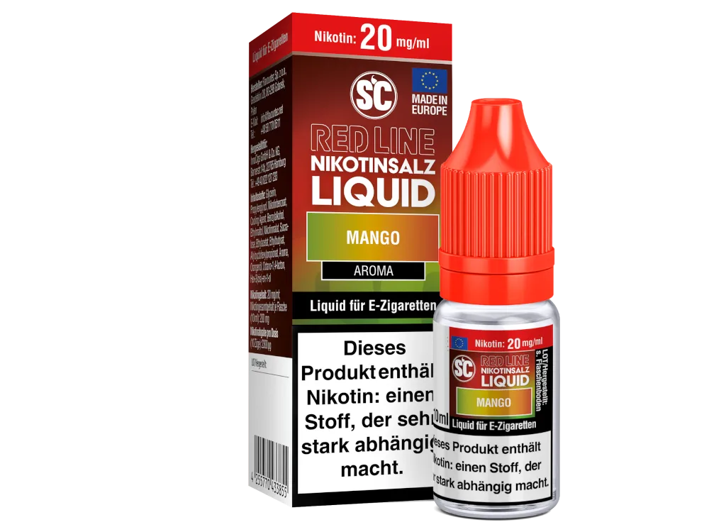 SC Red Line Mango Nikotinsalz Liquid, 10ml SC Red Line Mango Liquid