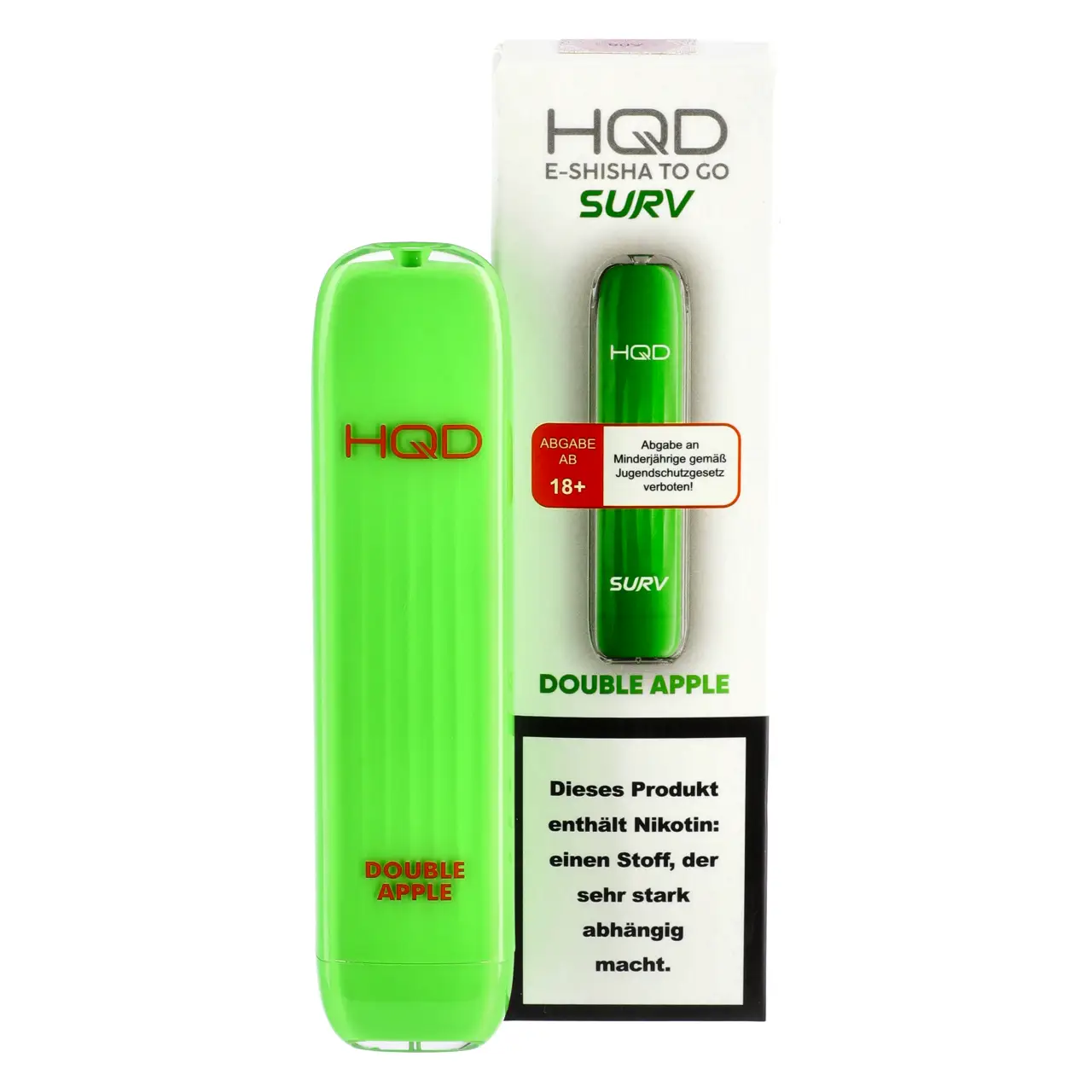 HQD Surv Doppelapfel (Double Apple) Einweg E-Shisha, 2ml Double Apple - HQD Surv Einweg Vape