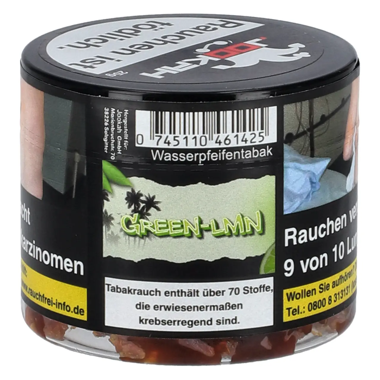 Jookah Tobacco Limette Menthol (Green LMN) Shisha Tabak, 25g Jookah Shisha Tabak Green Lmn - Limette Menthol - 25g