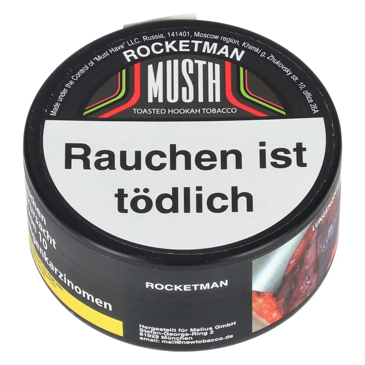MustH Rocketman - Grapefruit Kiwi Erdbeere - Darkblend Shisha Tabak 200g MustH Rocketman Darkblend Shisha Tabak 200g