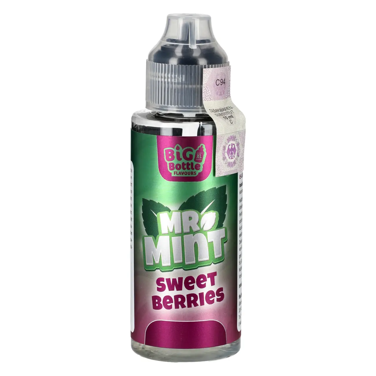 Mr. Mint by Big Bottle Aroma Longfill - Sweet Berries - süßer Beerenmix mit Minze und Frische - 10ml Big Bottle Mr. Mint - Sweet Berries - Aroma Longfill