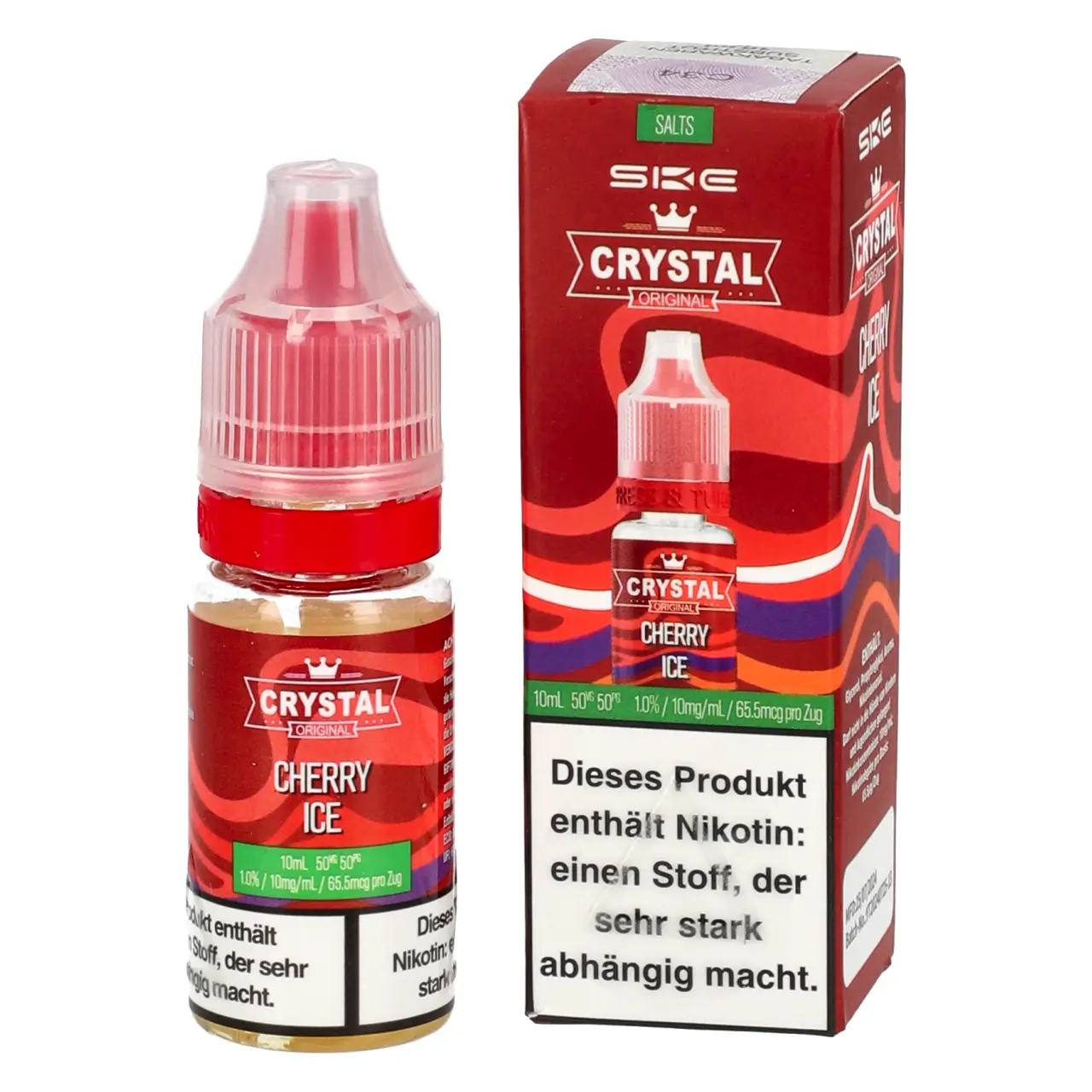SKE Crystal Kirsche Ice (Cherry Ice) Nikotinsalz Liquid, 10ml SKE Crystal Cherry Ice Nikotinsalz Liquid