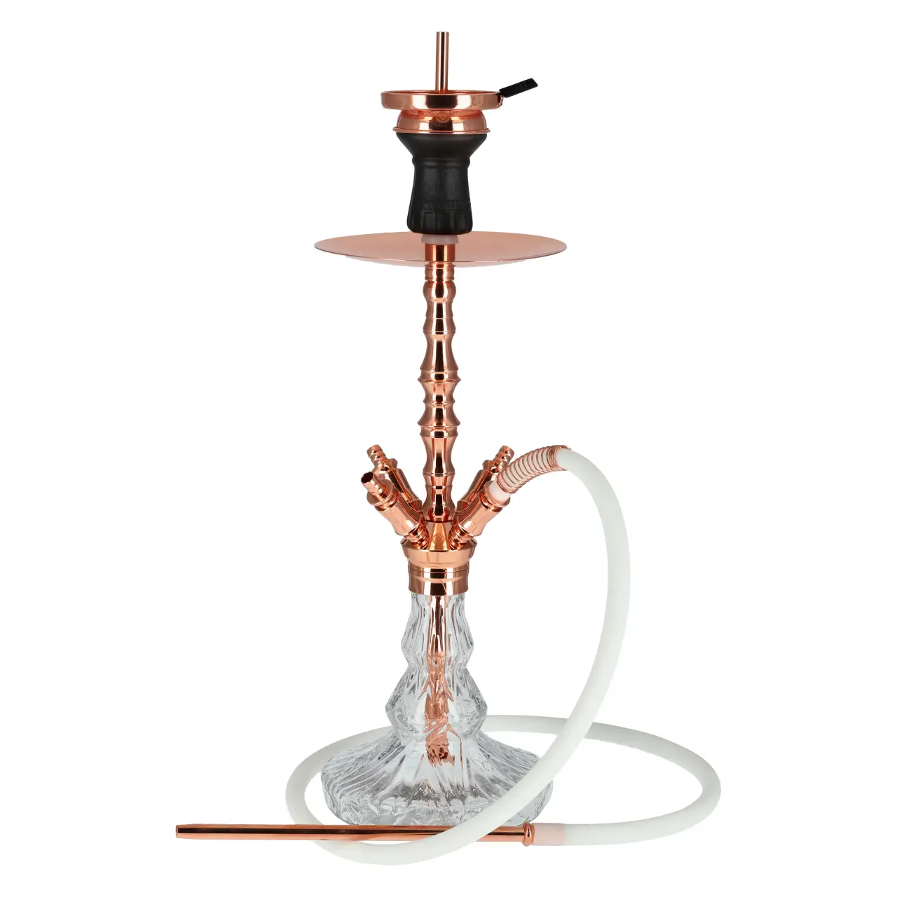 Mata Leon Balthasar Clear Rosy Shisha Edelstahl, 49 cm hoch Mata Leon Balthasar Clear Rosy Shisha