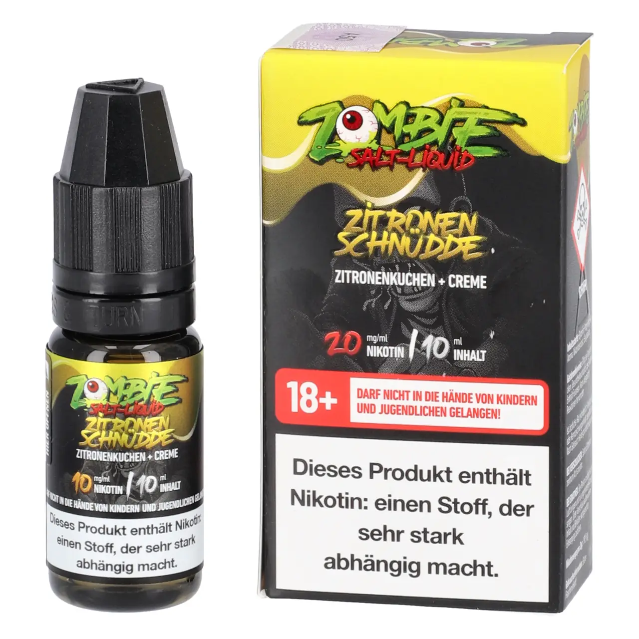 Zitronenschnudde - Zombie Salt Liquid für Mehrweg Vape - 10ml