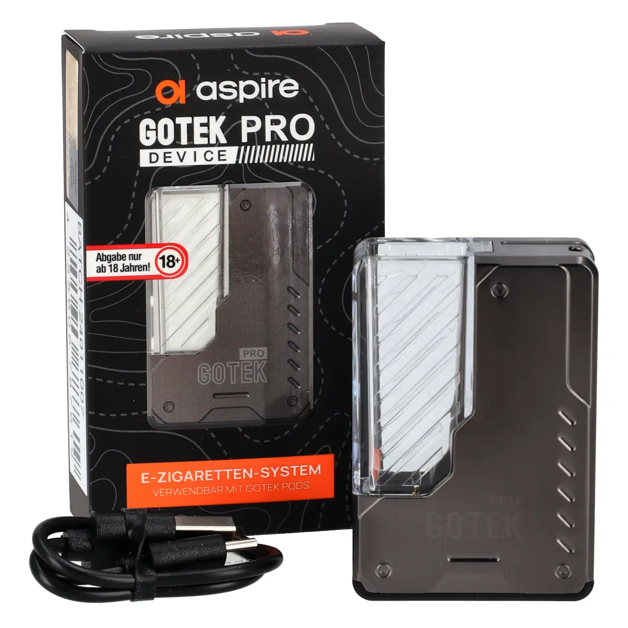 Aspire GoTek Pro E-Zigaretten-System, 1500mAh Aspire Gotek Pro Device mit Verpackung