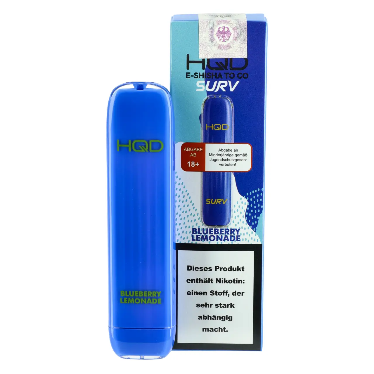 HQD Surv Blaubeere Limonade (Blueberry Lemonade) Einweg E-Shisha, 2ml Blueberry Lemonade - HQD Surv Einweg Vape