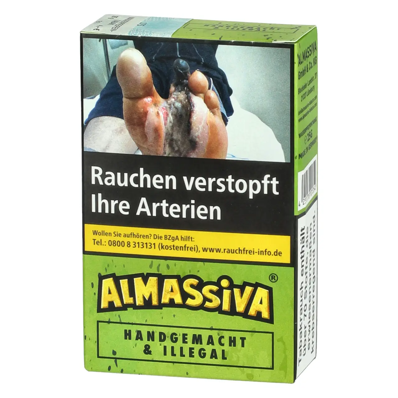 Almassiva Shisha Tabak Handgemacht & Illegal - Kiwi Ananas - 25g