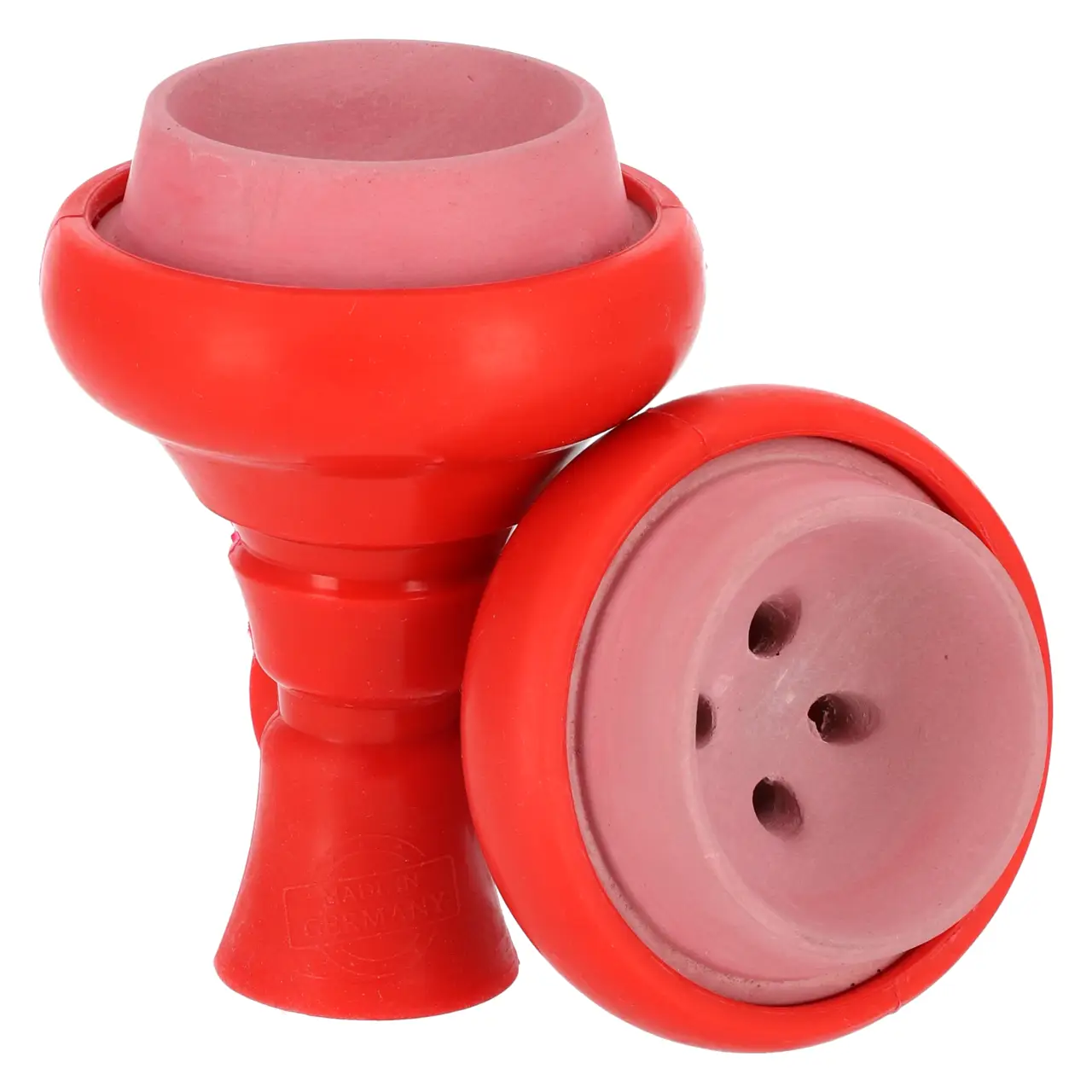 Silikon Tabakkopf Hydra Mehrloch, Rot Kaya Silikon Tabakkopf Hydra Rot von Vorne