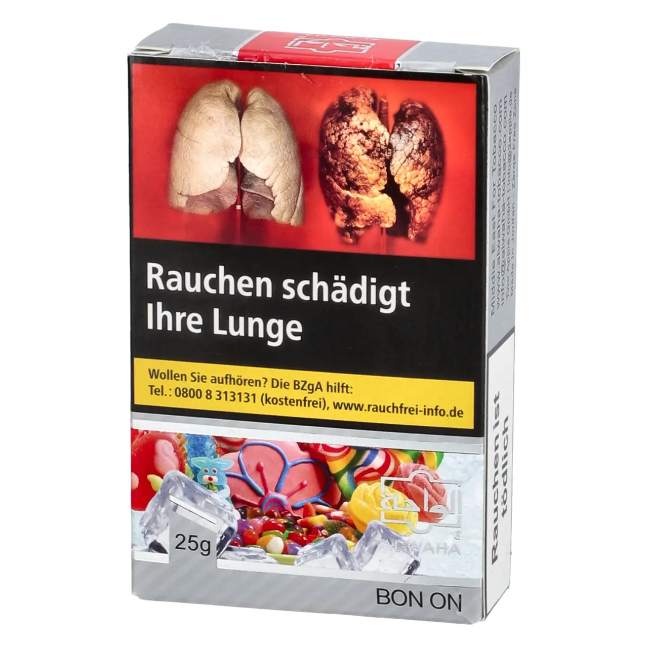 Al Waha Eisbonbon (Bon On) Shisha Tabak, 25g Al Waha Shisha Tabak Bon On - Eisbonbon