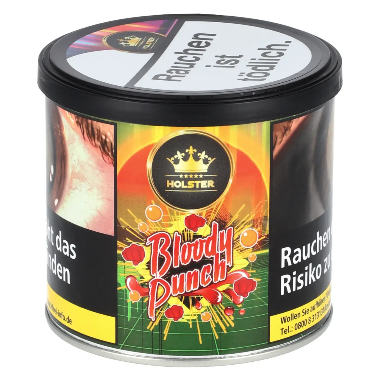Holster Tabak Bloody Punch - Blutorange Grapefruit - Shisha Tabak 200g Holster Tobacco Bloody Punch Shisha Tabak in der 200g Dose
