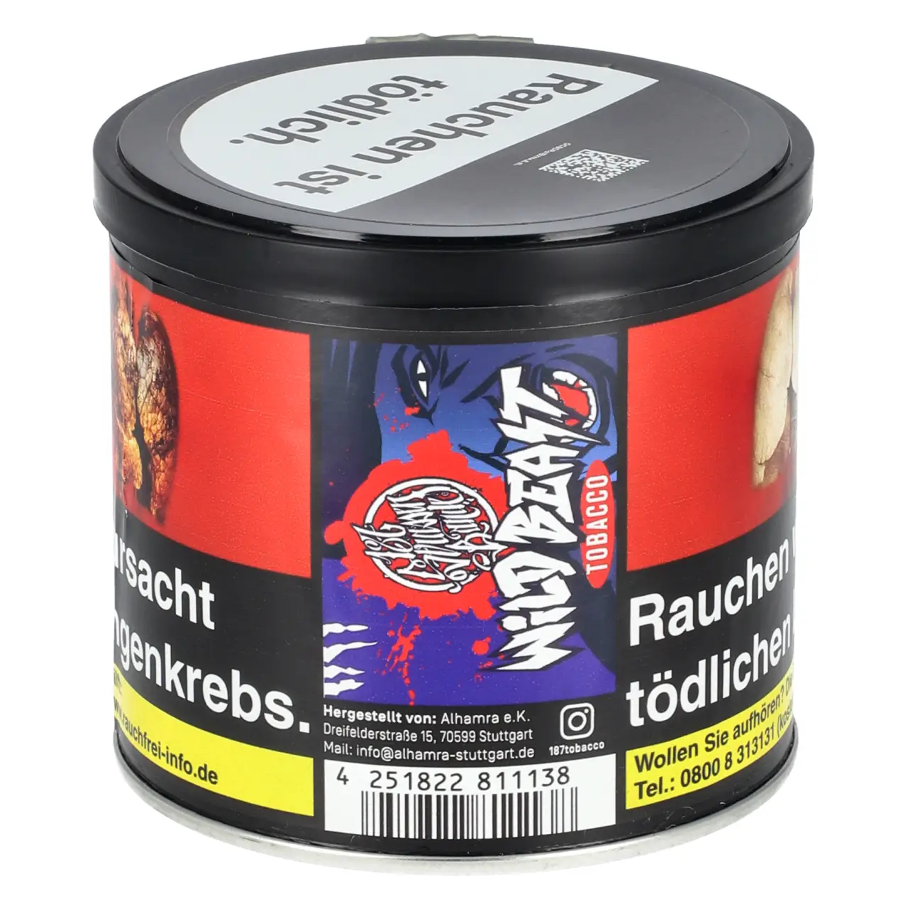 187 Tabak Wild Beast 200g Dose