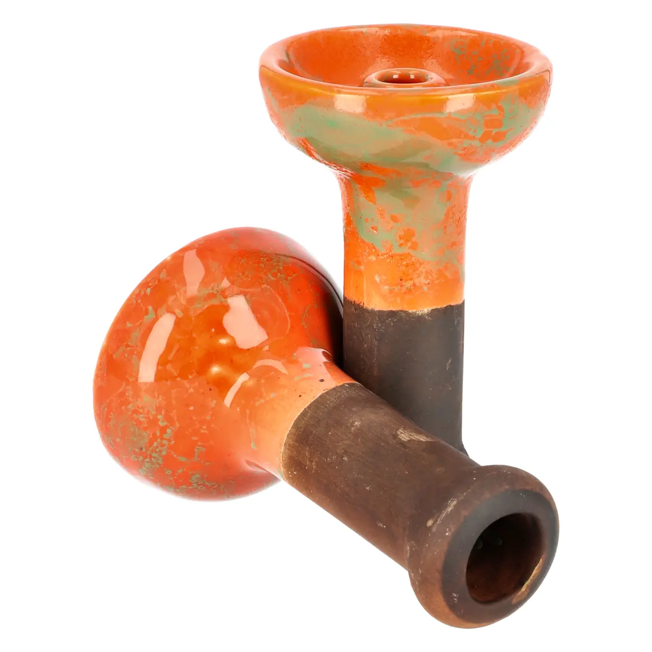 Denka Bowl Einloch Phunnel Orange-Grün von Hinten