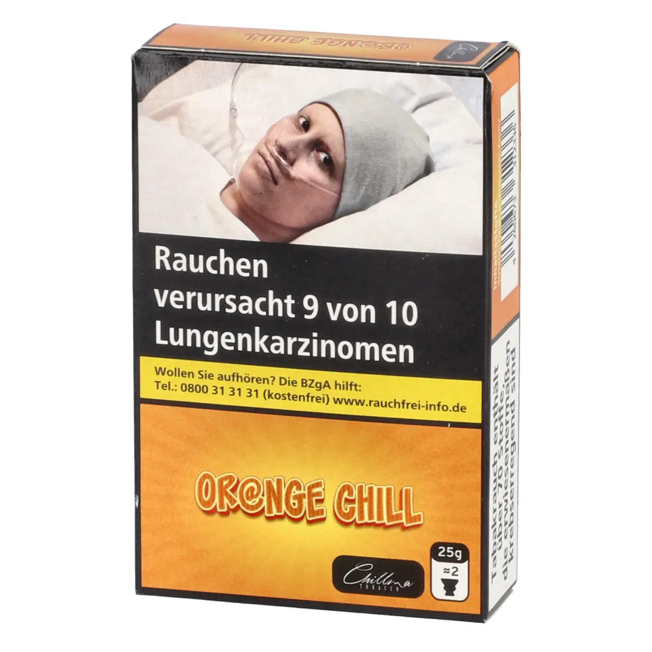Chillma Orangen Kaudragee (Or@nge Chill) Shisha Tabak, 25g Chillma Shisha Tabak Orange Chill - Orangen Kaudragee - 25g