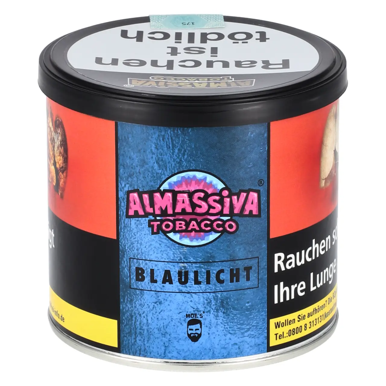 200g Dose Almassiva Shisha Tabak Blaulicht 200g Dose Almassiva Shisha Tabak Blaulicht