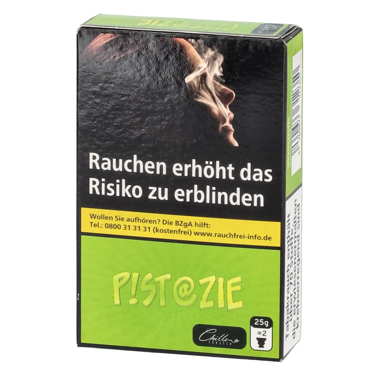 Chillma Pistazie Ice (P!st@zie) Shisha Tabak, 25g Chillma Shisha Tabak Pistazie - 25g