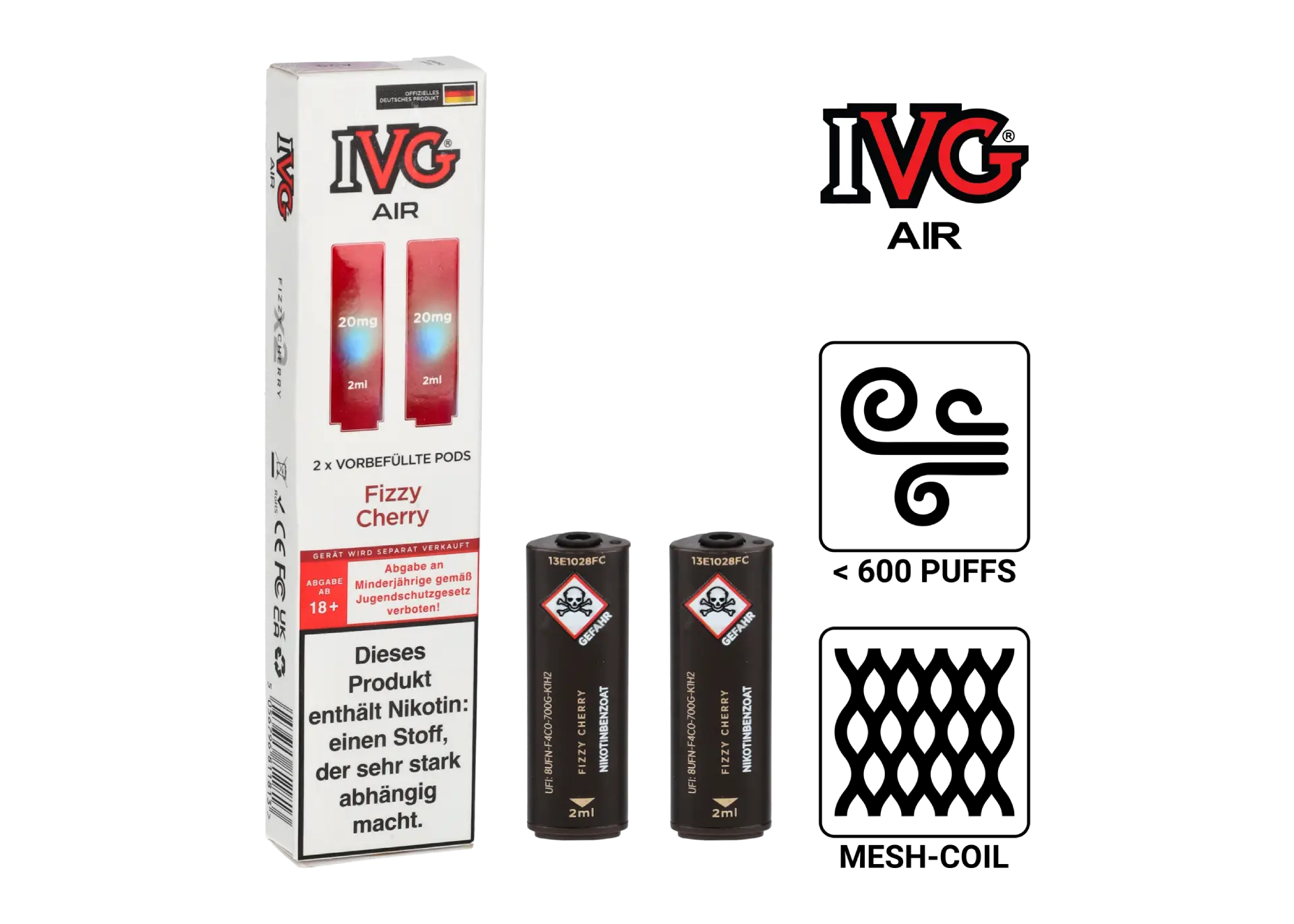 IVG Air Pods Fizzy Cherry