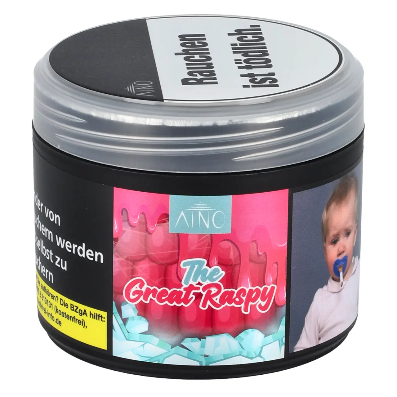 Aino Himbeere Ice (The Great Raspy) Shisha Tabak, 200g Aino Shisha Tabak The Great Raspy in der 200g Dose