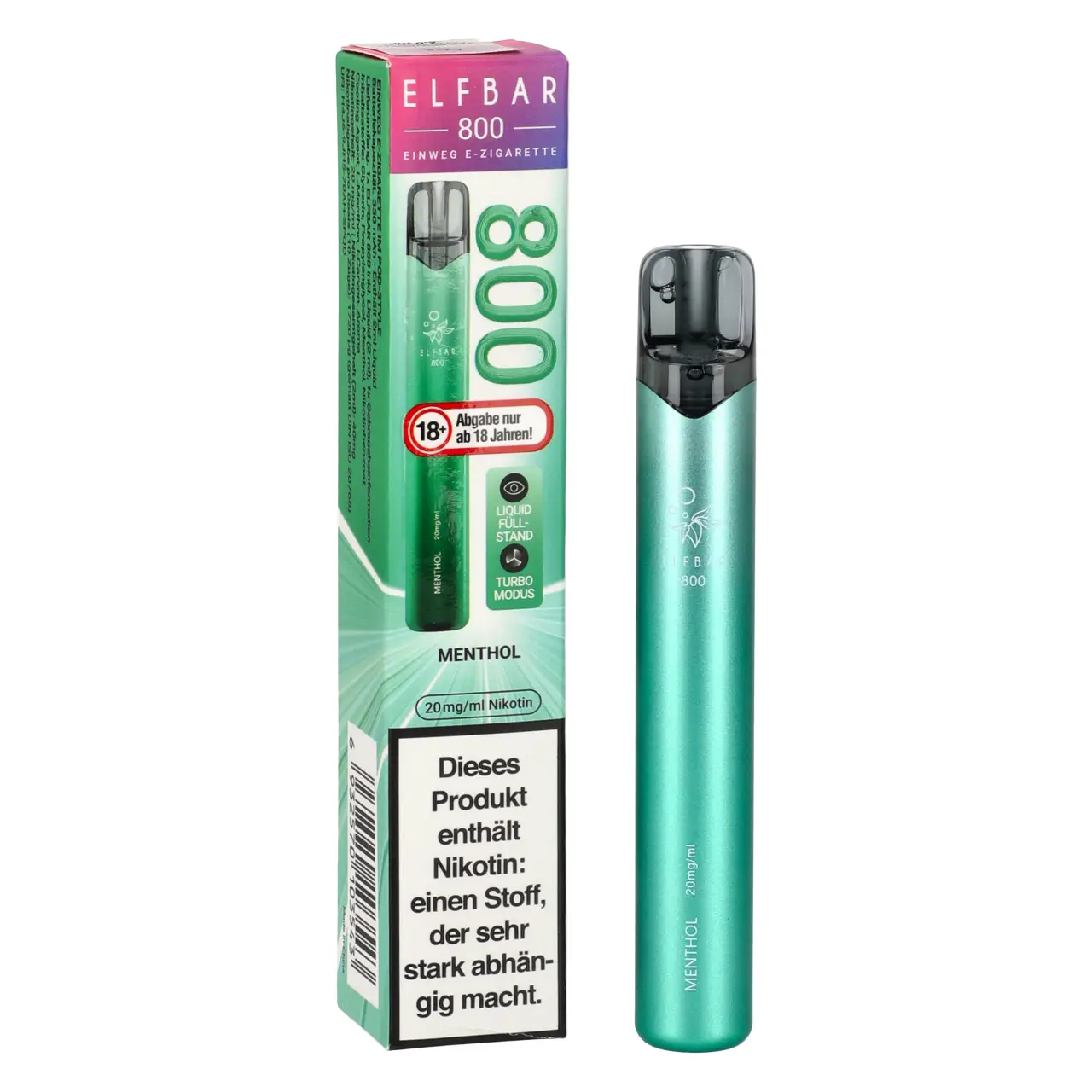 Elf Bar 800 Menthol Einweg Vape, 2ml Liquid Elfbar 800 Menthol Einweg Vape