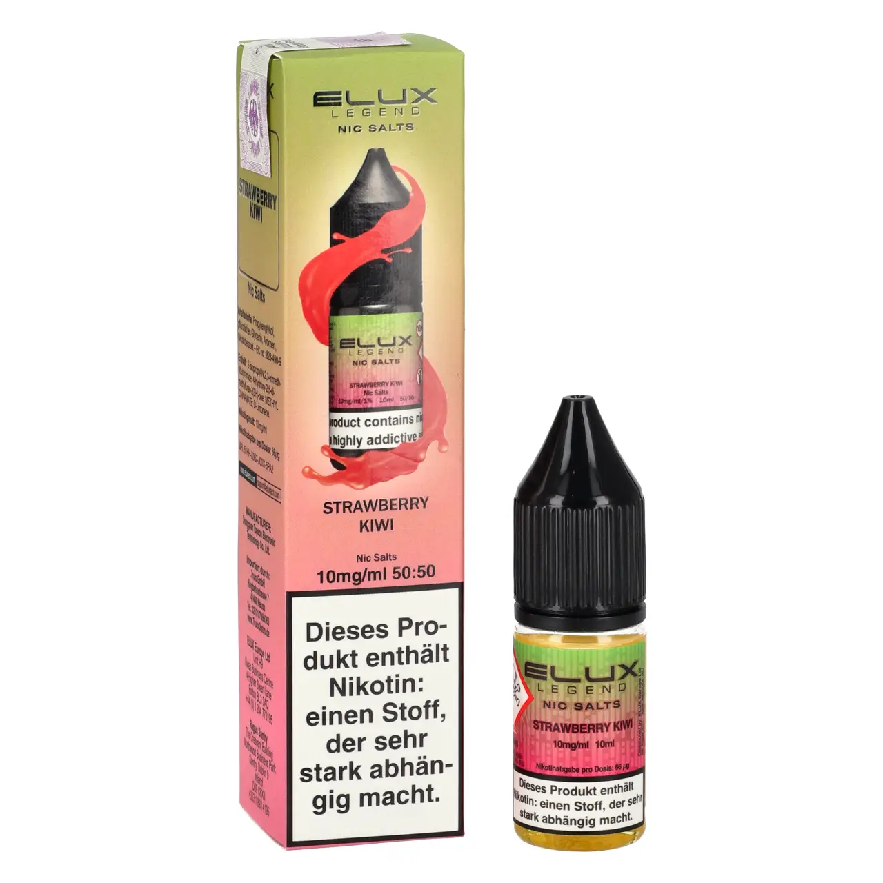 Elux Legend Erdbeere Kiwi (Strawberry Kiwi) Nikotinsalz Liquid, 10ml Elux Legend Strawberry Kiwi - Erdbeere Kiwi - Nikotinsalz Liquid 10ml