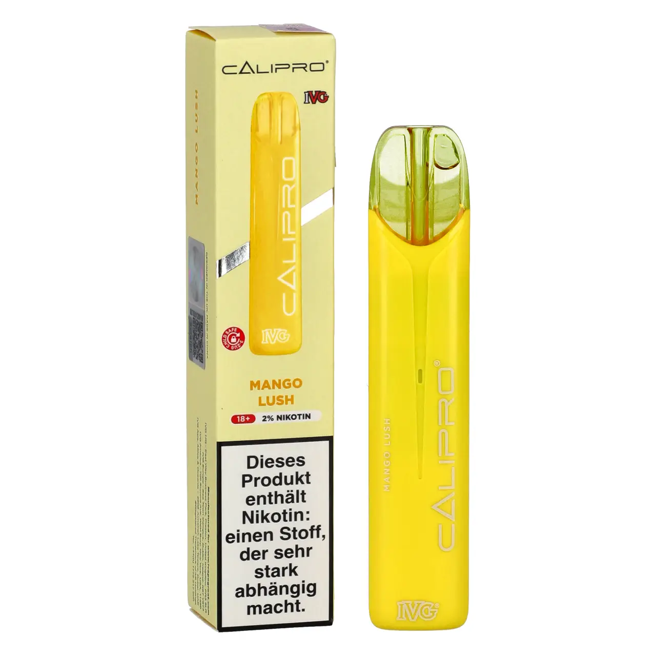 IVG Calipro Mango Menthol (Mango Lush) Einweg Vape Mango Lush - IVG Calipro Einweg Vape Mesh-Coil