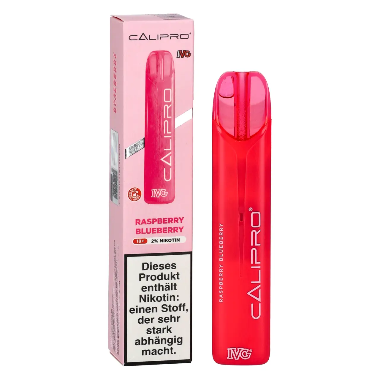 IVG Calipro Himbeere Blaubeere (Raspberry Blueberry) Einweg Vape Raspberry Blueberry - IVG Calipro Einweg Vape Mesh-Coil