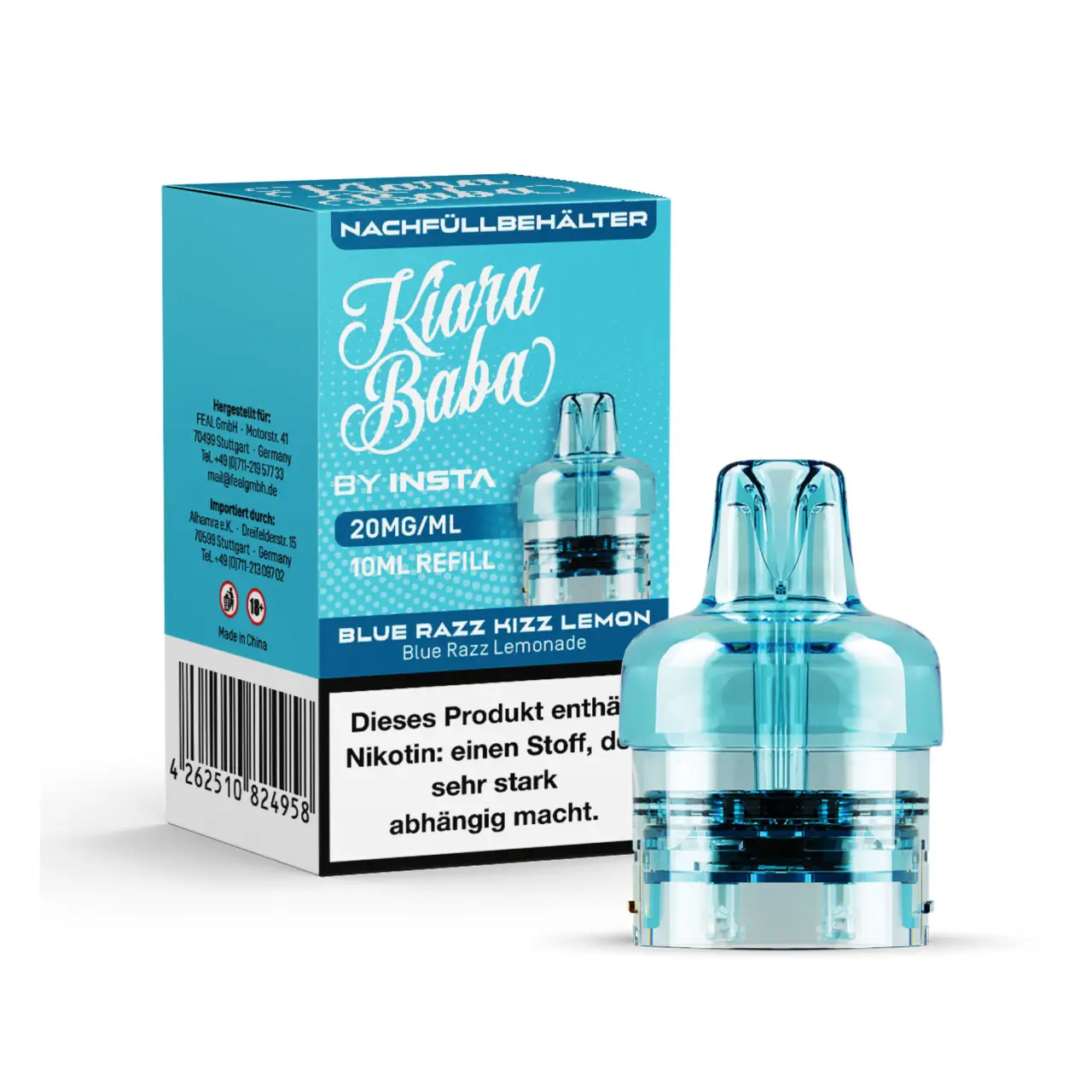 Kiara Baba Nachfüllbehälter Blue Razz Kizz Lemon