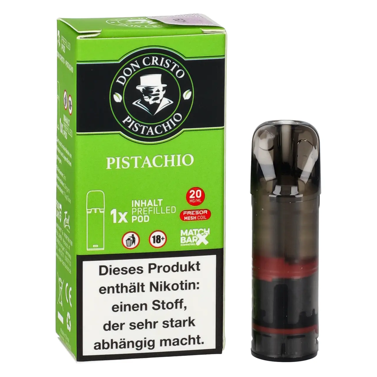 Don Cristo POD Pistazie Tabak (Pistachio) Prefilled mit 2ml Liquid Don Cristo Pod Pistachio