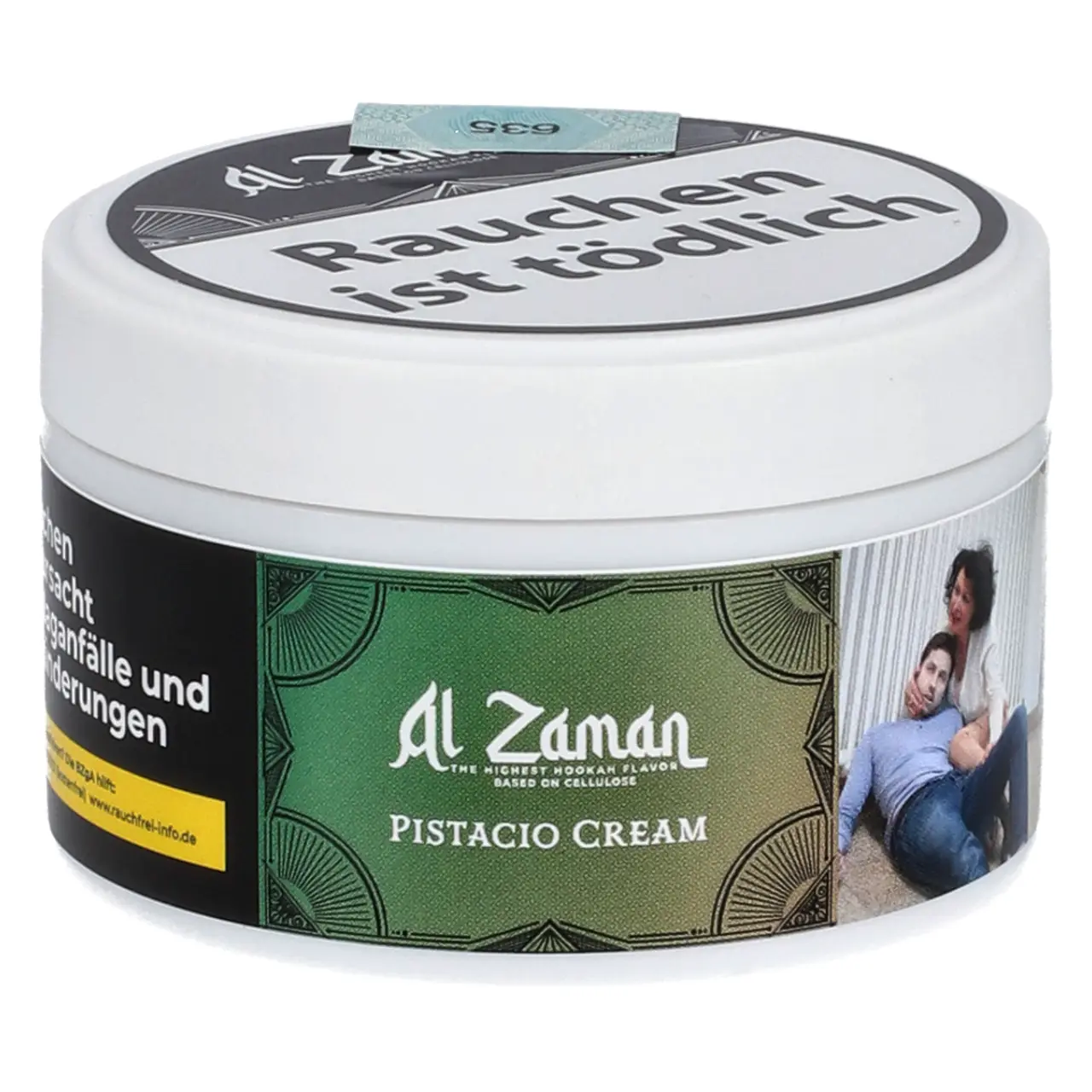 Al Zaman Pistazie Vanille Eiscreme (Pistacio Cream) nikotinfreier Shisha Tabak, 20g Al Zaman nikotinfreier Shisha Tabak Pistacio Cream - Pistazie Vanille Eiscreme - 25g