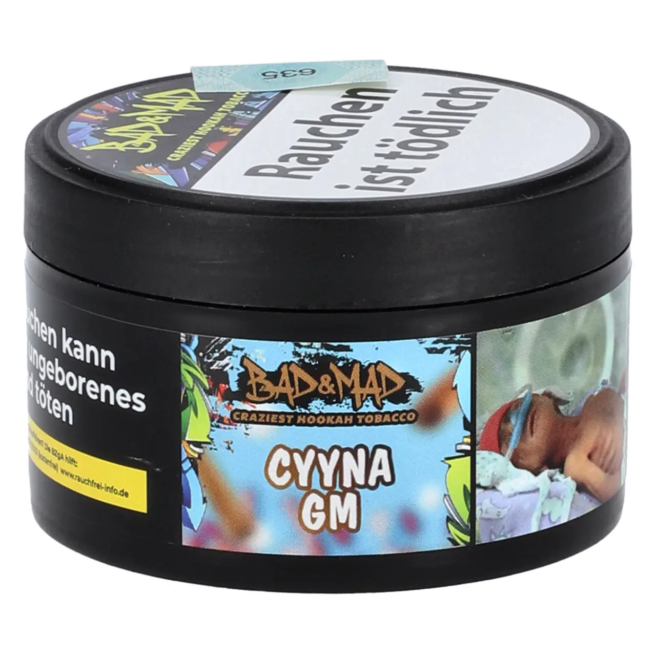 Bad & Mad Shisha Tabak Cyyna Gm - Kaugummi Zimt - 25g