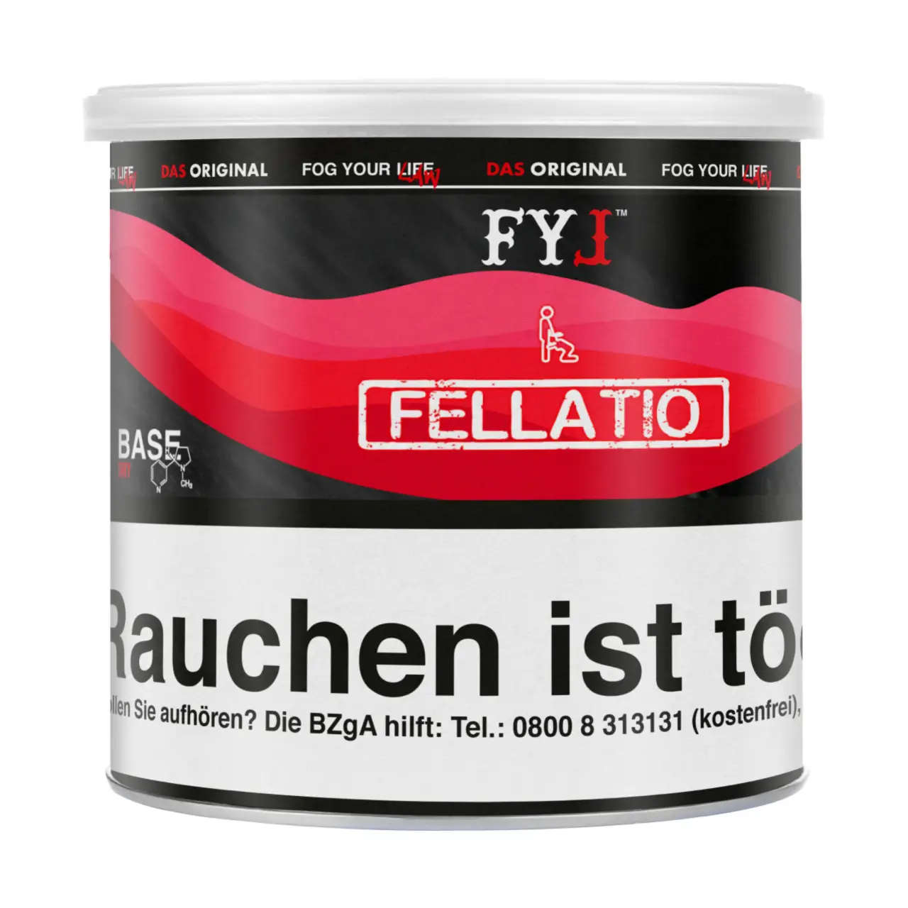 Fog Your Law Honigmelone Wassermelone Maracuja Wildbeeren (Fellatio) Dry Base Aroma Tabak, 70g Fog Your Law Pfeifentabak Fellatio - Honigmelone Wassermelone Maracuja