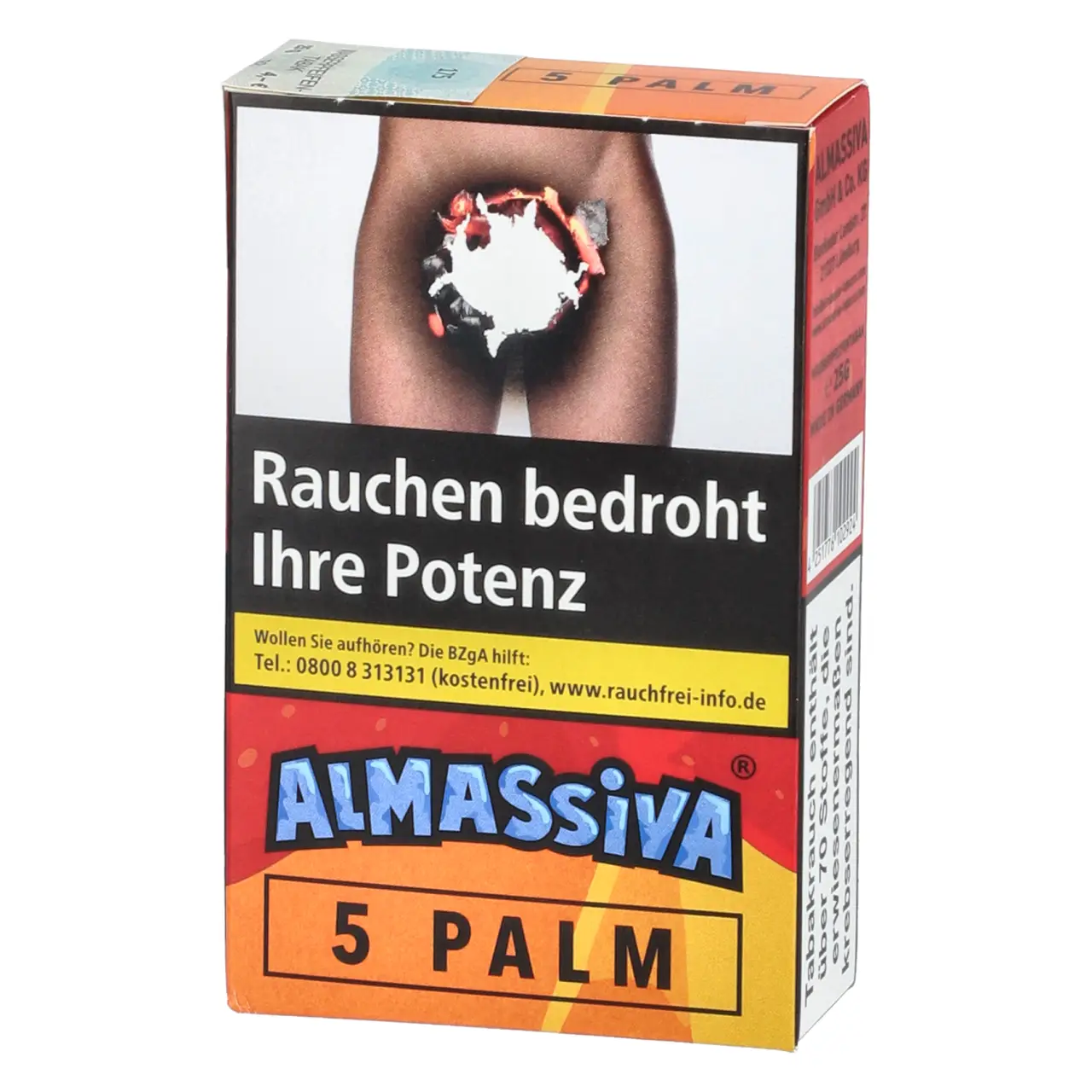 Almassiva Shisha Tabak 5 Palm - Erdbeere Mango Maracuja Blaubeere - 25g