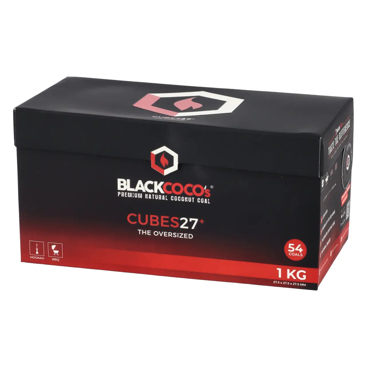 Blackcoco's Cubes27 Premium Kokoskohle, 1 kg