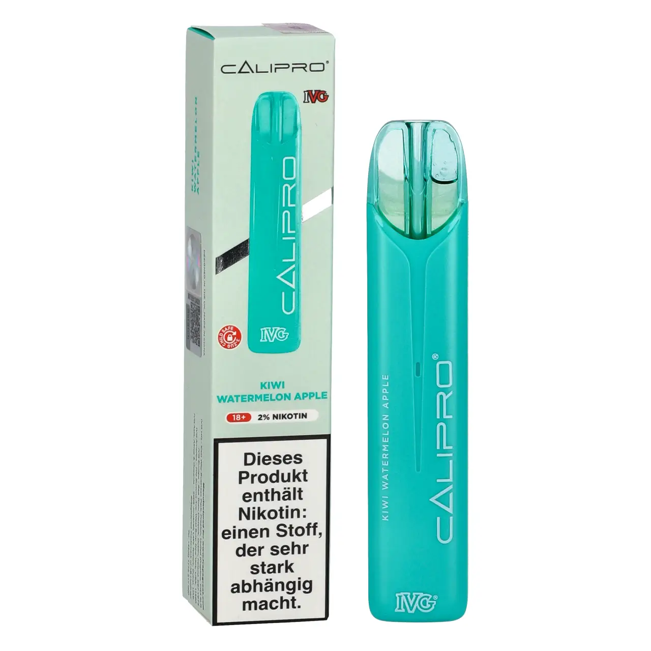 IVG Calipro Kiwi Wassermelone Apfel (Kiwi Watermelon Apple) Einweg Vape Kiwi Watermelon Apple - IVG Calipro Einweg Vape Mesh-Coil