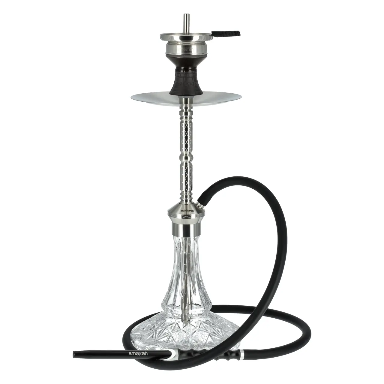 Hooking Edelstahl Shisha Fog Komplett-Set, 60 cm Hooking Fog Shisha mit Bowl HK4