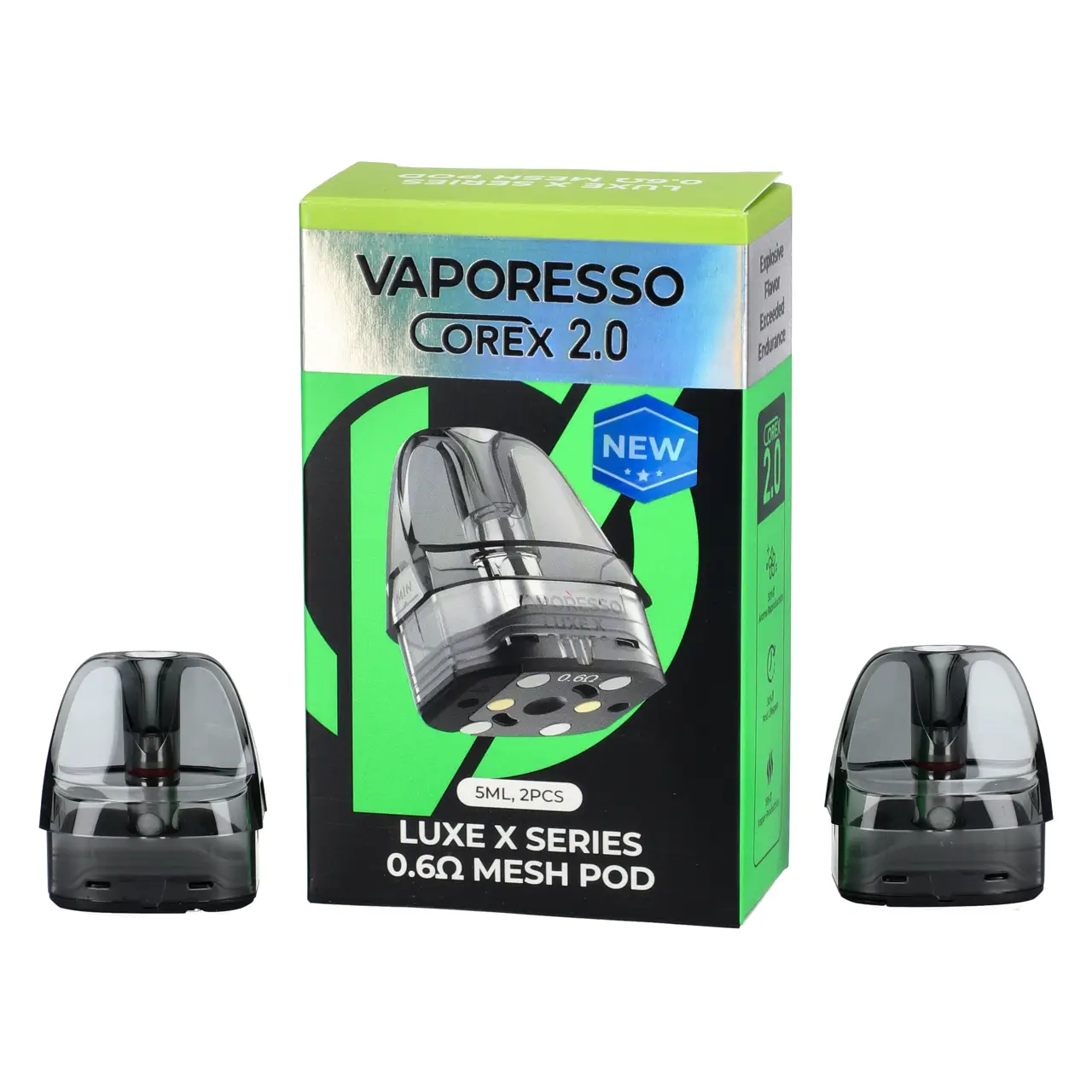 Vaporesso Luxe X Series Corex 2.0 Mesh Pod, 5ml, 2-er Packung Vaporesso Luxe X Series Mesh Pod