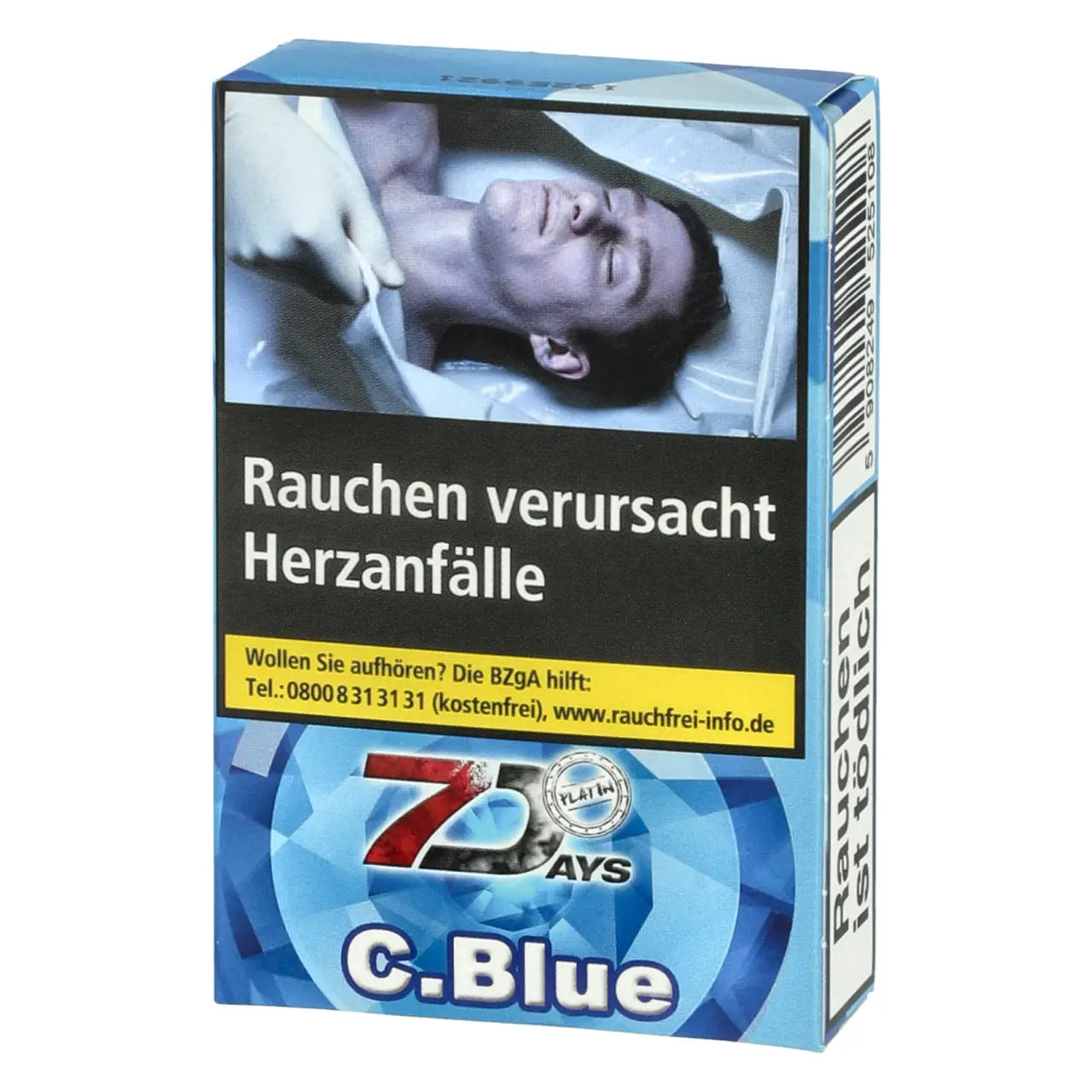 7 Days Platin kühle Blaubeere (C.Blue) Shisha Tabak, 25g 7 Days Platin Shisha Tabak C.Blue 25g