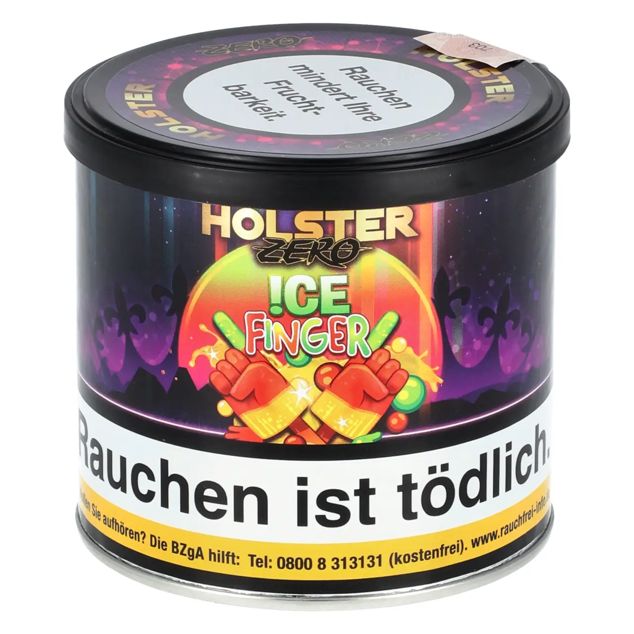 Holster Zero Pfeifentabak Ice Finger - Himbeere Zitrusfrüchte - 75g